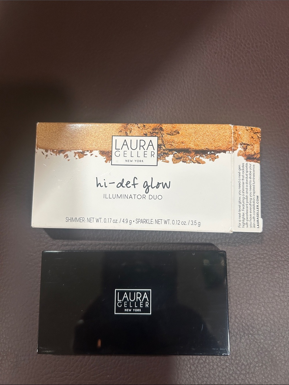 Laura Geller Hi-Def Glow Illuminator Duo “Heart of Gold” – Golden Shimmer. NWT
